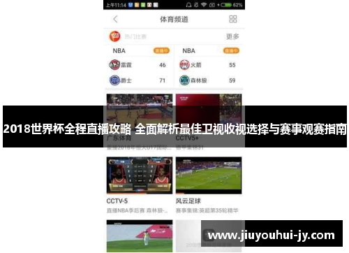 2018世界杯全程直播攻略 全面解析最佳卫视收视选择与赛事观赛指南