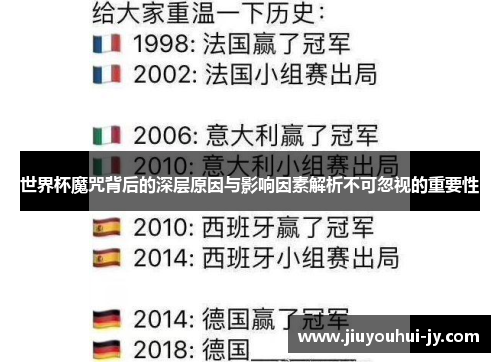 世界杯魔咒背后的深层原因与影响因素解析不可忽视的重要性 世界杯魔咒背后的深层原因与影响因素解析不可忽视的重要性